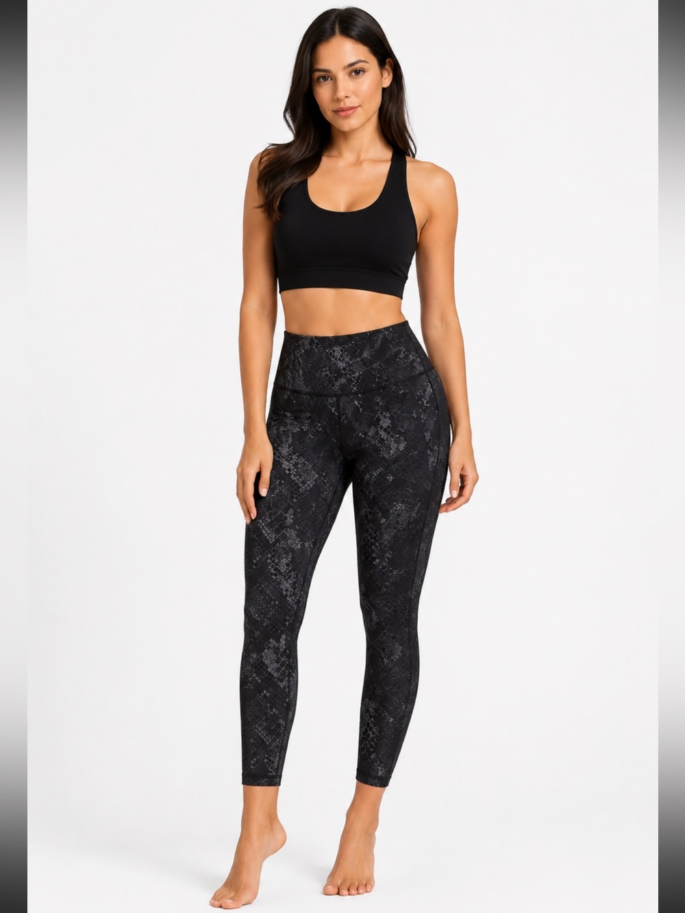 Old Navy Active Elevate High Rise Snake Print Leggings Go-Dry